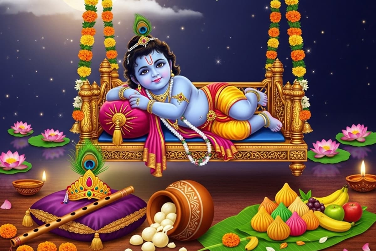 Janmashtami 2025: रोहिणी नक्षत्र के साथ खास बनेगा इस बार का जन्मोत्सव, दही हांडी की तैयारी शुरू...(photo-patrika)